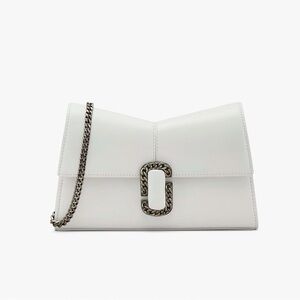 Elegant White Chain Shoulder Bag Marc Jacobs